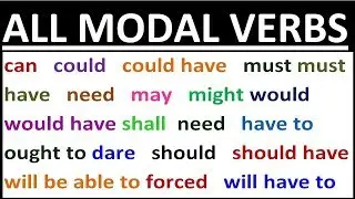2 HOURS - FULL COURSE on ALL MODAL VERBS in ENGLISH. Grammar lessons for beginners, intermediate