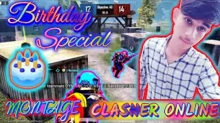PUBG MOBILE/BIRTHDAY SPECIAL TDM MONTAGE / CLASHER ONLINE /5FINGER CLAW+FULL GYRO GAMEPLAY MONTAGE
