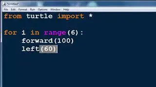 How to Draw a Hexagon in Python by using Turtle Graphics Module