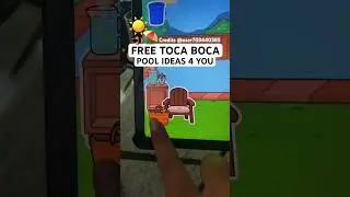 ☀️NEW FREE POOL IDEA 👙IN THE NEW TOCA BOCA FREE HOUSE IDEAS 🏖️free 2 copy