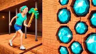 Minecraft Prison in Real Life! My Dad is Guard!