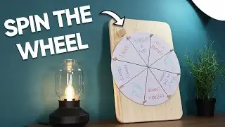 DIY Kid's Activity Spinning Wheel | Decision Making Boredom Buster Using A Fidget Spinner