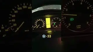 ❄ Mersedes A-Class w169 Cold Start  -33 ❄