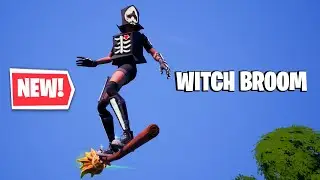 FORTNITE WITCH BROOMSTICK GAMEPLAY + LOCATION - WHERE TO FIND BROOM (FORTNITEMARES)