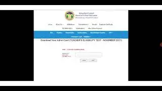 HP ETT ADMIT CARD 2021| HIMACHAL ETT ADMIT CARD 2021| HIMACHAL PRADESH ETT ADMIT CARD 2021| HP ETT||