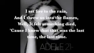 Adele - Set Fire to the Rain Lyrics
