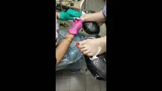 работа с клиентом, педикюр