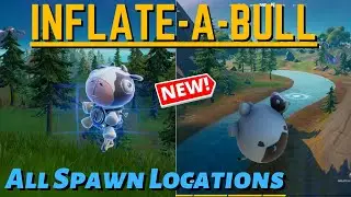 How to Find Inflate-A-Bull in Fortnite | All (Spawn Locations) For Only 25 Gold In Fortnite