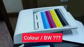 Test fotocopy warna dan BW di mesin fotocopy HP Pagewide P77940