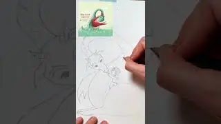Drawing with a pencil for a new #dtiys - dragon and little girl