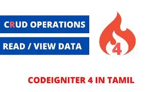 Code igniter View/ Read values from Database. CRUD Operations in Code igniter Part 1