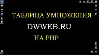 Нарисовать таблицу умножения в php