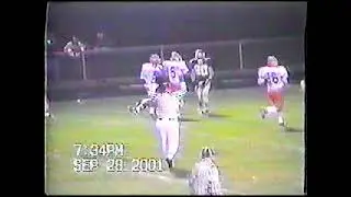 September 28 2001 Horicon High School Football Game