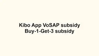 Kibo Android App B1G3 Subsidy explained (with NVDA screen-reader)