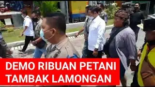 DEMO RIBUAN PETANI TAMBAK LAMONGAN ATAS DI CABUTNYA SUBSIDI PUPUK || BERITA TERKINI