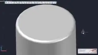 AutoCAD Rounds the edges of 3d solid objects