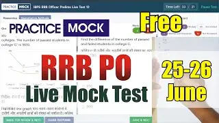 🎯PracticeMock RRB PO Live Mock Test 2024 (Free) | 25-26 June | How to Attempt Mock | 