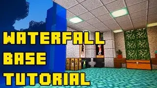 Minecraft Secret Waterfall Base Tutorial (How to Build)