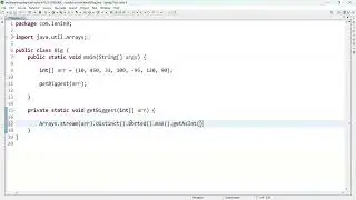 Biggest Of Array using java8 stream