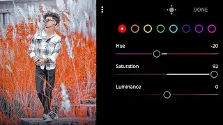 Lightroom Orange And Soft Blue Tone Photo Editing | Lightroom Background Colour Change Photo Editing