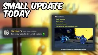 SMALL UPDATE TODAY + NEW FALLEN SKINS? | Tower Defense Simulator | ROBLOX