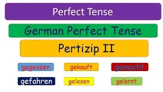 Learn German | German for beginners | German Grammar | Perfekt | Partizip | Perfect tense in German