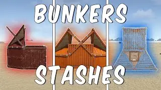14 Bunkers&Stashes In 9 Minutes RUST