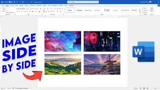 How to Insert Multiple Images in One Page | Put Pictures Side By Side In Word