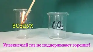 Углекислый газ не поддерживает горение.