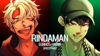 I Speed paint I【PLAVE : 플레이브】은호,하민 - RINDAMAN (EUNHO X HAMIN) COVER