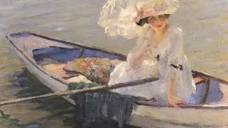Плывёт листочек по воде