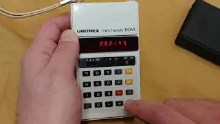 Unitrex Mini Handy 80M Retro Calculator Review & Teardown 1975