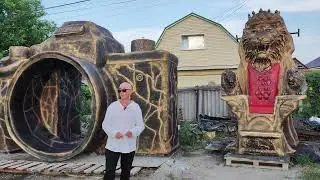 автор Тришин обзор  трон триумф. фотоаппарат .истукан остров Пасхи
