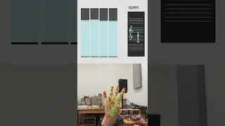 Playable air guitar using Max and Media Pipe!