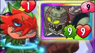 Pvz Heroes Dark Matter Dragon fruit vs Zombot   Beastly luck  
