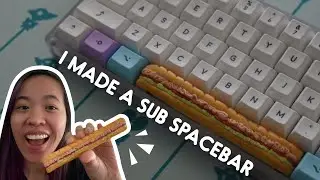 I made my spacebar keycap into food! (subway sandwich)