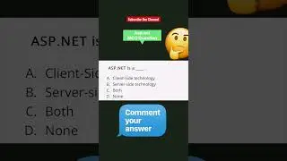 Asp.Net MCQ Question ( Interview Question ) #mcq #trending #shorts #computerscience