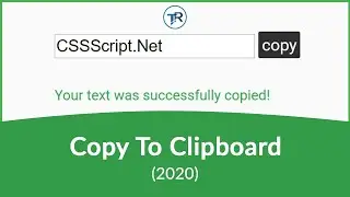 COPY TO CLIPBOARD USING JAVASCRIPT (2020)