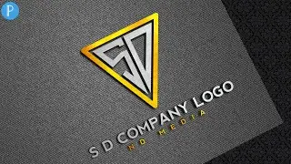 S D Company Logo Design Pixellab 3d Logo Design