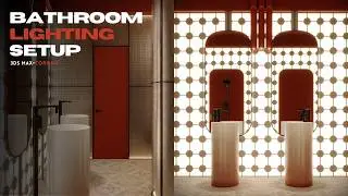 How To Create Realistic Luxury Bathroom in 3ds Max & Corona | 3D ASMR Tutorial (No Audio)
