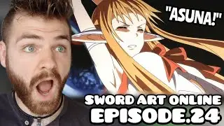 WORST ANIME VILLAIN EVER??!! | Sword Art Online | Episode 24 | New Anime Fan | REACTION!