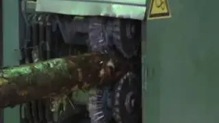 Log Rip Sawing Machine LTPS 150E. 2 Logs per minute. Real Life 2013.