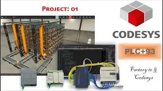 PLC Project Factory IO wiht Codesys A to B  #codesys #plc #sps #hmiprogramming #hazaragi