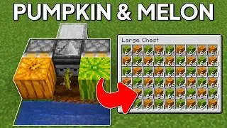 Minecraft Pumpkin and Melon Farm 1.21.11