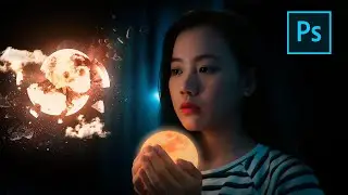 How I made Moon art  -[Speed Art]