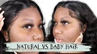 NO BABY HAIR VS BABY HAIR || RECOOL HAIR TRANSPARENT LACE