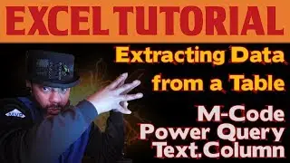 Extract a column of data from a Power Query table