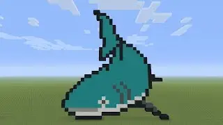 Minecraft Pixel Art - Shark