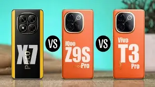 Poco X7 Vs iQOO Z9s Pro Vs Vivo T3 Pro || Full Comparison
