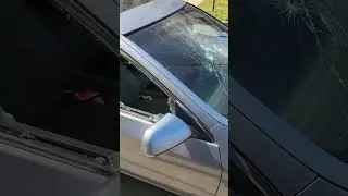 Из-за Мести? Выбили стекла Honda Accord в Ильинских Лугах